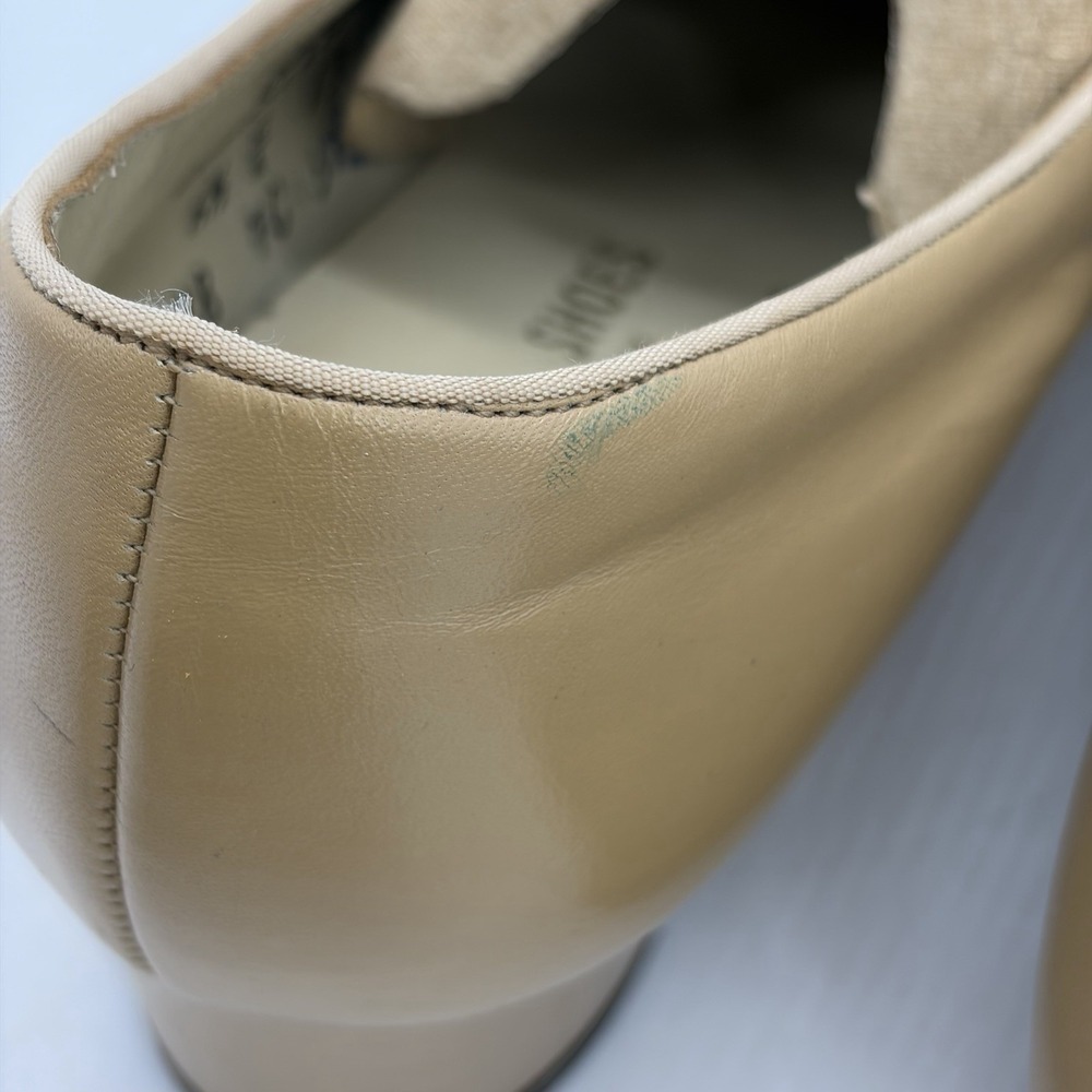 Vtg FSP Shoes Musebeck Womens 6.5 C/A Oxford Pumps Comfort Flex Taupe Leather US - Picture 9 of 11